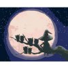 Diamondi Diamantové maľovanie - ČARODEJNICE A SOVY SEDIACE NAPROTI MESIACU Rámovanie: vypnuté plátno na rám, Rozmer: 40x50 cm Diamondi Diamantové maľovanie - ČARODEJNICE A SOVY SEDIACE NAPROTI MESIACU Rámovanie: vypnuté plátno na rám, Rozmer: 40x50 cm