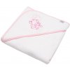 Detská froté osuška s výšivkou a kapuckou New Baby 80x80 biela sloník Detská froté osuška s výšivkou a kapuckou New Baby 80x80 biela sloník