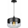 Light Home Závesné svietidlo Oslo 3, 1x čierne/transparentné sklenené tienidlo Light Home Závesné svietidlo Oslo 3, 1x čierne/transparentné sklenené tienidlo