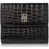 Paolo Peruzzi peňaženka z pravej kože čierna - dámska Paolo Peruzzi peňaženka z pravej kože čierna - dámska