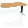 Pracovný stôl Flex, 140x75,5x80 cm, buk/kov Pracovný stôl Flex, 140x75,5x80 cm, buk/kov