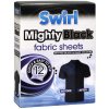 Swirl Mighty Black Čierne bielizeň obrúsky do práčky 12 ks