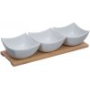 Secret de Gourmet Porcelánová servírovacia miska Trio 30 x 10 x 6 cm 3 ks Secret de Gourmet Porcelánová servírovacia miska Trio 30 x 10 x 6 cm 3 ks