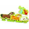 Hape Obojstranné Zvieratká a číslice 34,2 x 1,2 x 13 cm 10 dielov