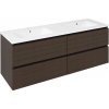 Sapho EZARA dvojumývadlová skrinka 140x55x46cm, borovica rustik EZ141-1616 Sapho EZARA dvojumývadlová skrinka 140x55x46cm, borovica rustik EZ141-1616