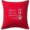 Vyzerá, cíti sa, chová sa - 40 rokov - Vankúš 50x50 - 50x50 - Vrátane výplne ( Červená ) Vyzerá, cíti sa, chová sa - 40 rokov - Vankúš 50x50 - 50x50 - Vrátane výplne ( Červená )