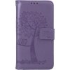 Puzdro TopQ iPhone 13 flipové Fialový strom sovičky 66367 Puzdro TopQ iPhone 13 flipové Fialový strom sovičky 66367