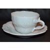 cibuľová biela šálka a podšálka Elegance B+B Český porcelán Dubí cibuľová biela šálka a podšálka Elegance B+B Český porcelán Dubí