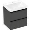 Skrinka s umývadlom Hansgrohe Xelu Q 60x69,5x48 cm šedá matná 54372670 Skrinka s umývadlom Hansgrohe Xelu Q 60x69,5x48 cm šedá matná 54372670