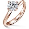 Freya | Zásnubný prsteň so stredovým diamantom 1.310ct, ružové zlato 59