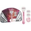 Gillette Venus Comfortglide sugarberry Miami dámsky holiaci strojček s držiakom do sprchy 1 ks + náhradné žiletky 3 ks + kozmetická taška 1 ks kozmetická sada