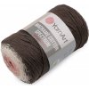 Pletacia priadza Macrame Cotton Spectrum 250 g - 1 ks 7 (1302) hnedá tm. púdrová Pletacia priadza Macrame Cotton Spectrum 250 g - 1 ks 7 (1302) hnedá tm. púdrová