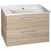 AQUALINE VEGA umývadlová skrinka 72x57,6x43,8 cm, 2xzásuvka, dub platin VG873 AQUALINE VEGA umývadlová skrinka 72x57,6x43,8 cm, 2xzásuvka, dub platin VG873