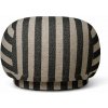 Ferm Living Pouf Rico Louisiana, sand/black