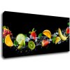 Impresi Obraz Ovocie vo vode - 90 x 40 cm Impresi Obraz Ovocie vo vode - 90 x 40 cm