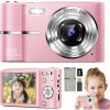 Digitálny fotoaparát Bedee DIGITÁLNY FOTOAPARÁT ružový Digitálny fotoaparát Bedee DIGITÁLNY FOTOAPARÁT ružový