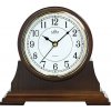 Dizajnové drevené stolové hodiny MPM E03.3887.54.A – tmavé drevo, 23 cm Dizajnové drevené stolové hodiny MPM E03.3887.54.A – tmavé drevo, 23 cm