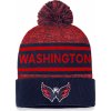 Fanatics Washington Capitals Authentic Pro Rink Heathered Cuffed Pom Knit