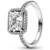 Prsteň PANDORA Obdĺžníková ligotavá aureola 50 192391C01-50 Prsteň PANDORA Obdĺžníková ligotavá aureola 50 192391C01-50