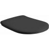 Kerasan NOLITA WC sedátko, SLIM, Soft Close, čierna matná 539131 Kerasan NOLITA WC sedátko, SLIM, Soft Close, čierna matná 539131