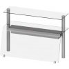Nástavba dvojita s ohřevem, tvarované sklo, 1122x455x700 mm | STALGAST, ST272111 inox Nástavba dvojita s ohřevem, tvarované sklo, 1122x455x700 mm | STALGAST, ST272111 inox