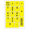 Emeru Nálepky na klávesnicu pre slabozrakých , 13 x 13 mm+UV Laminát, vhodné pre notebooky a PC Farba: Žlta Emeru Nálepky na klávesnicu pre slabozrakých , 13 x 13 mm+UV Laminát, vhodné pre notebooky a PC Farba: Žlta