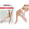 Marilyn Coco I16 béžové samodržiace pančuchy s bielou čipka Visone/White