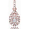 VIPgold Diamantový prívesok slza z ružového zlata 14K VIPgold Diamantový prívesok slza z ružového zlata 14K