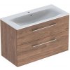 Kúpeľňová skrinka s umývadlom Geberit Selnova 100x50,2x65,2 cm v prevedení orech hickory 501.246.00.1 Kúpeľňová skrinka s umývadlom Geberit Selnova 100x50,2x65,2 cm v prevedení orech hickory 501.246.00.1