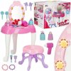 Detský toaletný stolík Springos toaletný stolík pre dievčatá sušič vlasov zrkadlo Detský toaletný stolík Springos toaletný stolík pre dievčatá sušič vlasov zrkadlo