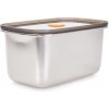 GOURMET GoEco Nerezová dóza na potraviny 1,3 L so silikónovým tesnením a ventilom GOURMET GoEco Nerezová dóza na potraviny 1,3 L so silikónovým tesnením a ventilom