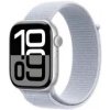 Apple Watch Series 10 GPS 46mm Strieborné hliníkové telo - Oblačne modrý prevliekací remienok / 130-200 mm Apple Watch Series 10 GPS 46mm Strieborné hliníkové telo - Oblačne modrý prevliekací remienok / 130-200 mm