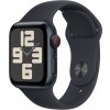 Chytré hodinky Apple Watch SE Cellular 40mm Temne atramentový hliník s temne atramentovým športovým remienkom - M/L (MRGA3QC/A)