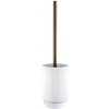 Nimco Lada Stojánkový WC kartáč, bílá/mosaz 1094LA-65