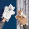 Doudou Plyšový maňásek bílý vlk 25 cm Doudou Plyšový maňásek bílý vlk 25 cm