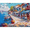 ZUTY Maľovanie podľa čísel - KAVIAREŇ PRI MORI A LODE Rámovanie: bez rámu a bez vypnutia plátna, Rozmer: 40x50 cm ZUTY Maľovanie podľa čísel - KAVIAREŇ PRI MORI A LODE Rámovanie: bez rámu a bez vypnutia plátna, Rozmer: 40x50 cm