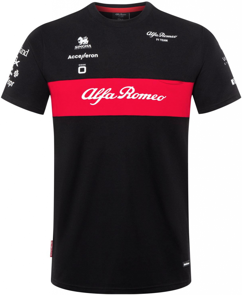 Alfa Romeo tričko F1 Team 23 black red