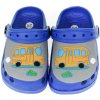 detské gumené modré šľapky SCHOOL BUS