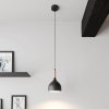 Luminex Závesné svietidlo Noak, čierne/prírodné drevo, Ø 17 cm - 1191 Luminex Závesné svietidlo Noak, čierne/prírodné drevo, Ø 17 cm - 1191