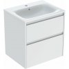 Geberit Selnova Square umývadlo so skrinkou 60 cm biela 504.138.00.1 Geberit Selnova Square umývadlo so skrinkou 60 cm biela 504.138.00.1