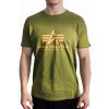 Alpha Industries Basic T-Shirt Moss Green tričko pánske Farba: zelená, Veľkosť: S Alpha Industries Basic T-Shirt Moss Green tričko pánske Farba: zelená, Veľkosť: S
