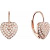 PAVONA Pozlátené strieborné náušnice trblietavé srdce 11714.1 rose gold PAVONA Pozlátené strieborné náušnice trblietavé srdce 11714.1 rose gold