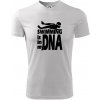 Swimming is in my DNA - Pánske tričko Fantasy športové - 3XL ( Biela ) Swimming is in my DNA - Pánske tričko Fantasy športové - 3XL ( Biela )