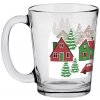 CERVE Sklenený hrnček Nadia SNOW VILLAGE 310 ml