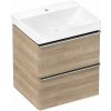 Hansgrohe Xelu Q Skrinka s umývadlom, 63x58x50 cm, 2 zásuvky, prírodný dub/chróm 54373000-HG Hansgrohe Xelu Q Skrinka s umývadlom, 63x58x50 cm, 2 zásuvky, prírodný dub/chróm 54373000-HG