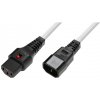 Assmann IEC LOCK napájecí kabel 3x1mm2 IEC C14/IEC C13 přímý M/F 3m bílý (IEC-PC1076) Assmann IEC LOCK napájecí kabel 3x1mm2 IEC C14/IEC C13 přímý M/F 3m bílý (IEC-PC1076)