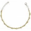 INFINITYSILVER Strieborný pozlátený náramok zdobený krúžkami 1404100R1+1GA18+