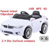JOKO Elektrické autíčko BW BETA, penové kolesá, USB, MP3, odpružené, biele JOKO Elektrické autíčko BW BETA, penové kolesá, USB, MP3, odpružené, biele