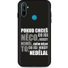 TopQ Zadný silikónový kryt DARK na Realme C3 Moto