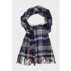 ŠÁL GANT CHECK WOVEN SCARF MARINE ŠÁL GANT CHECK WOVEN SCARF MARINE